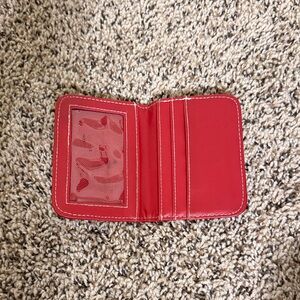Red Leather Card Holder